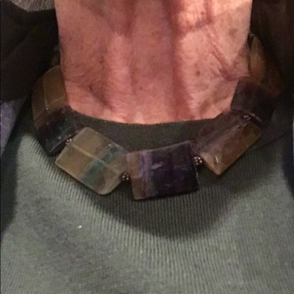 Strand of florite crystals, lustrous hues, 16 “ - Picture 8 of 8